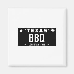 Aimant Plaque d'immatriculation Texas Bbq Nourriture Vian