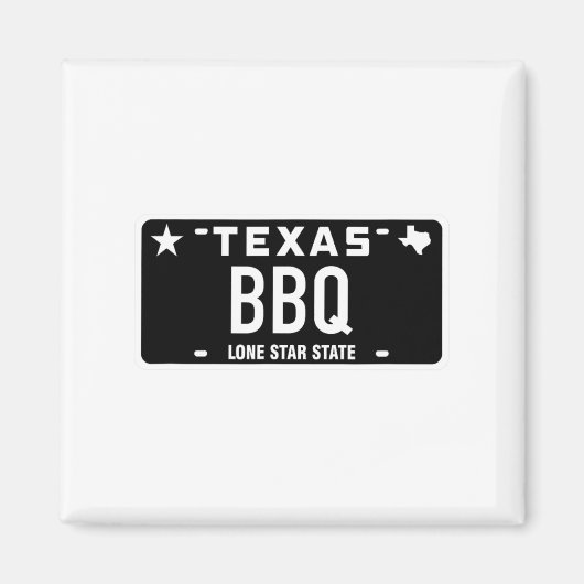 Aimant Plaque d'immatriculation Texas Bbq Nourriture Vian (Devant)