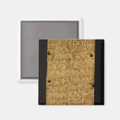 Aimant Plaque or avec inscription phénicienne, de Père No (Recto/Verso)