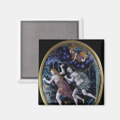 Aimant Plaque ovale représentant Adam et Eve (Recto/Verso)