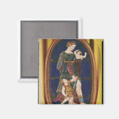 Aimant Plaque représentant la charité, Limousin, 1559 (Recto/Verso)