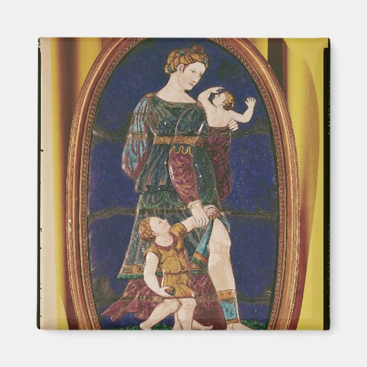 Aimant Plaque représentant la charité, Limousin, 1559 (Devant)