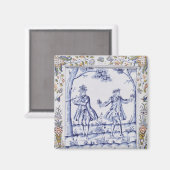 Aimant Plaque représentant une scène de 'La Flûte Magique (Recto/Verso)