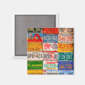 Aimant Plaques de licence américaines Art America (Recto/Verso)