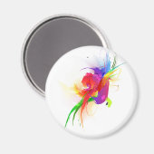 Aimant Plaques de peinture Abstraites Rainbow Lorikeet (Recto/Verso)