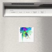 Aimant Plaques de peinture Peacock Abstraites (In Situ (Lave-vaisselle))