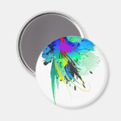 Aimant Plaques de peinture Peacock Abstraites (Recto/Verso)