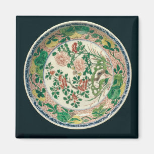 Aimant Plat avec la décoration de verte de famille