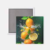 Aimant Plat de citron (Recto/Verso)