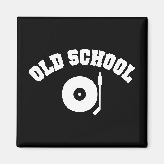 Aimant Platine de DJ Old School (Devant)
