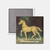 Aimant Plâtre Statuette d'un cheval par Vincent van Gogh (Recto/Verso)