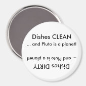 Aimant Plats propres ou sales... et Pluton est une planèt (Recto/Verso)