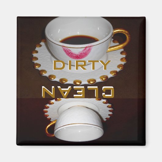 Aimant Plats propres ou salés Lave-vaisselle (Devant)