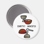 Aimant Plats salés / Plats propres (Recto/Verso)