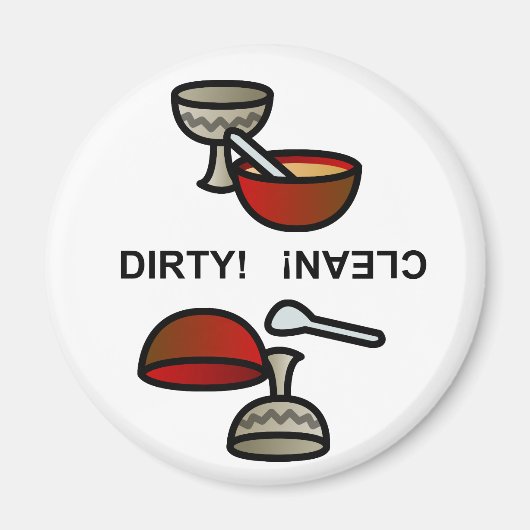 Aimant Plats salés / Plats propres (Devant)