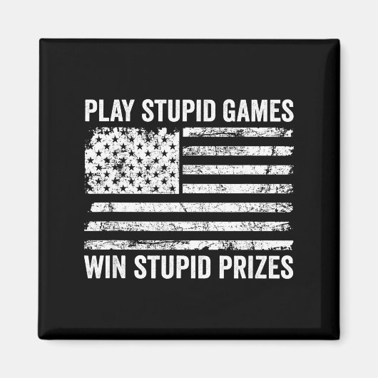 Aimant Play Stud Games Win Stud Prizes - Sarcastic Usa Fl (Devant)