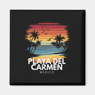 Aimant Playa Del Carmen Mexique Planche De Surf Surf Vint