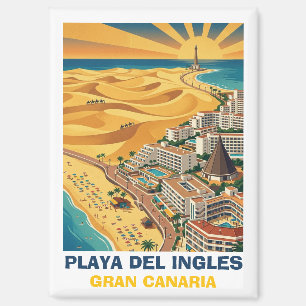 Aimant Playa del Ingles Maspalomas Grande Canarie Vintage