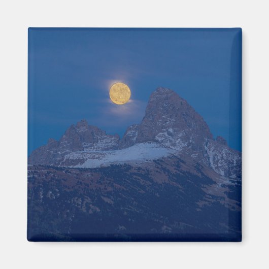 Aimant Pleine lune en hausse | Grand Teton Driggs, Idaho (Devant)