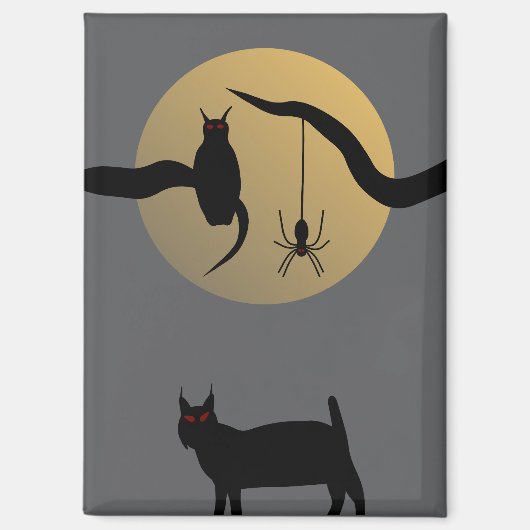 Aimant Pleine Lune Hantée (Recto)