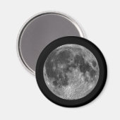 Aimant Pleine lune Lunaire Images de l'espace extra-atmos (Recto/Verso)