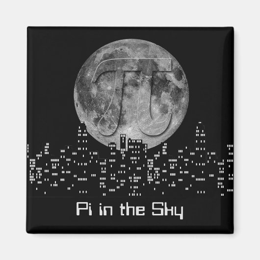 Aimant Pleine lune Pi Dans Le Ciel (Devant)