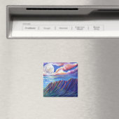 Aimant Pleine lune sur la vallée de Kauai Kalalau (In Situ (Lave-vaisselle))