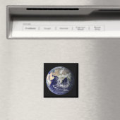 Aimant Pleine Terre montrant l'Europe et l'Asie (In Situ (Lave-vaisselle))