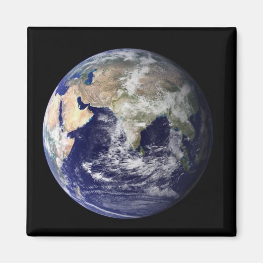 Aimant Pleine Terre montrant l'Europe et l'Asie (Devant)