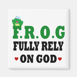 Aimant Pleinement Compter Sur La Grenouille Dieu