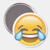 Aimant Pleurer de rire Larmes de joie émoji (Recto/Verso)