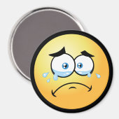 Aimant Pleurer Emoji Grand (Recto/Verso)