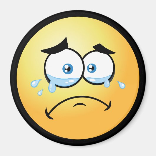 Aimant Pleurer Emoji Grand (Devant)