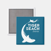 Aimant Plongée avec les requins à Tiger Beach (Recto/Verso)