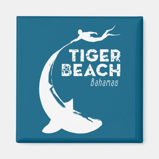 Aimant Plongée avec les requins à Tiger Beach (Devant)
