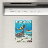 Aimant Plongée avec Stingrays à Grand Cayman Travel (In Situ (Lave-vaisselle))