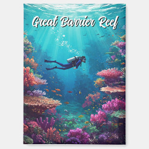 Aimant Plongée de plongée Grande barrière de corail
