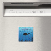 Aimant Plongée de requin Plongée plongée (In Situ (Lave-vaisselle))