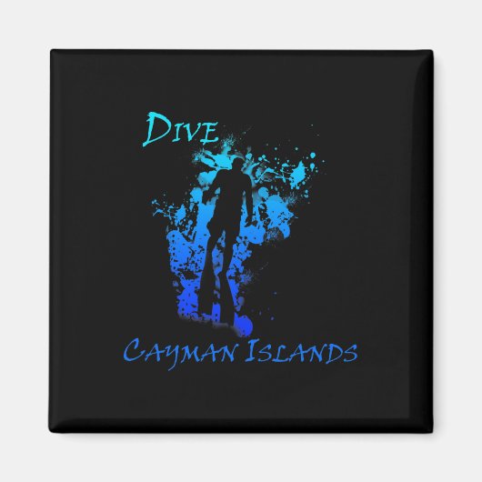 Aimant Plongée Îles Caïmans (Devant)