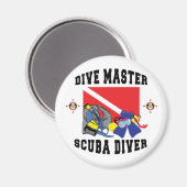 Aimant Plongée Master SCUBA Diver (Recto/Verso)