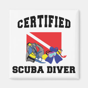 Aimant Plongeur Certifié SCUBA