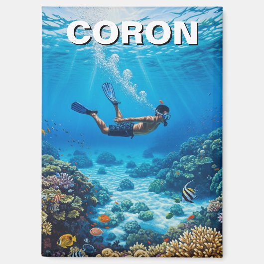Aimant Plongeur de Coron Philippines (Recto)