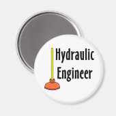 Aimant Plongeur de toilettes de l'ingénieur hydraulique (Recto/Verso)