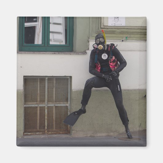 Aimant Plongeur Scuba (Devant)