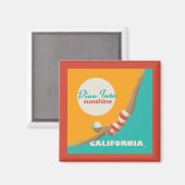 Aimant Plongez Dans Le Soleil | Californie (Recto/Verso)