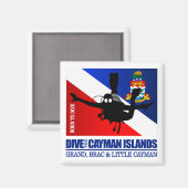 Aimant Plongez dans les îles Caïmans DF2 (Recto/Verso)