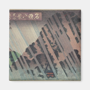 Aimant Pluie de nuit sur Oyama, c.1830