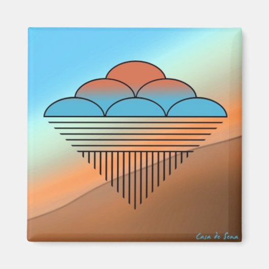 Aimant Pluie de Pueblo (Devant)