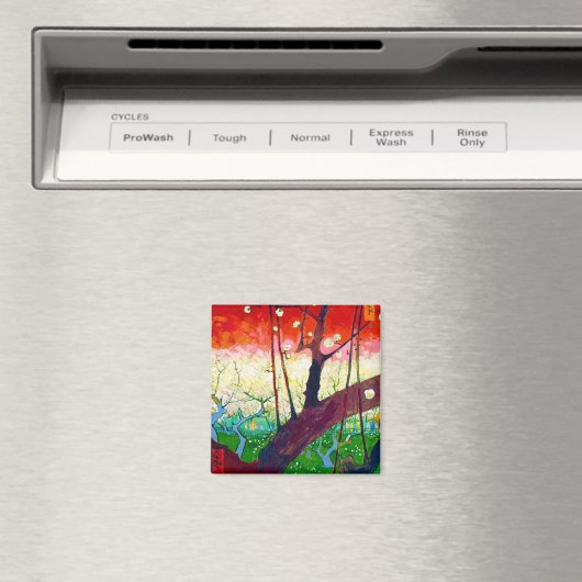 Aimant Plum à fleurs (après Hiroshige), Van Gogh (In Situ (Lave-vaisselle))