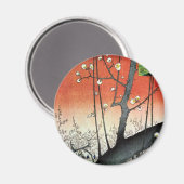 Aimant Plum à fleurs, Hiroshige (Recto/Verso)